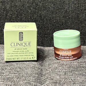 Clinique All About Eyes (Reduces Circles, Puffs) 5ml New in Box